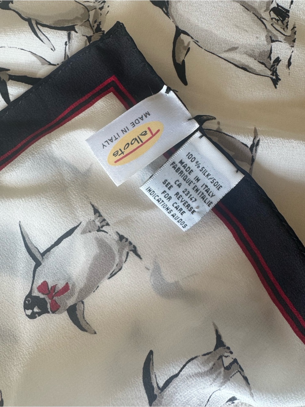 Set of Talbot Printed Silk Scarves - Picture 10 of 10